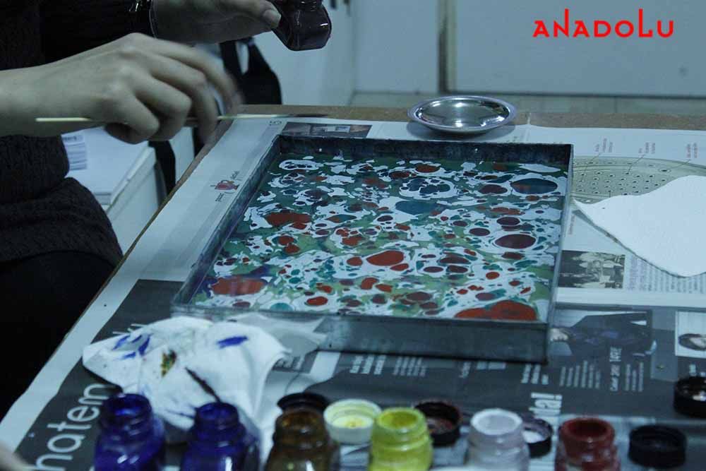 Eskişehirde Ebru Dersleri