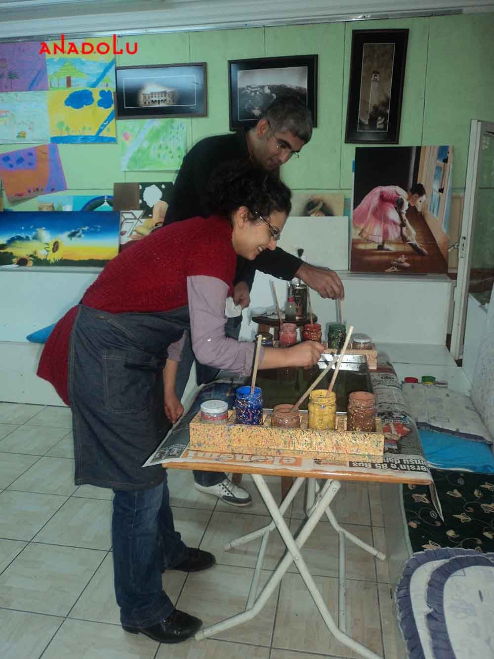 Yetişkinlerle Ebru Kursları Eskişehir