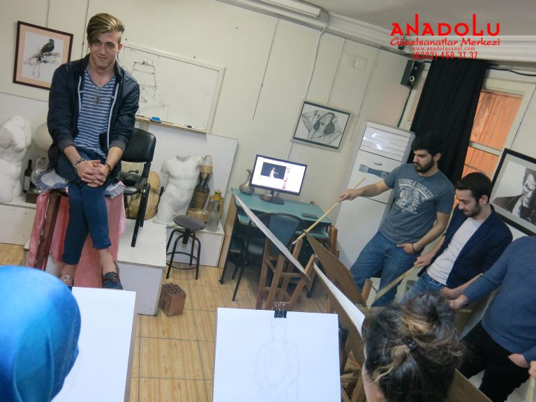 Anadolu Güzel Sanatlarda Modelden Desen Çizimleri Eskişehir