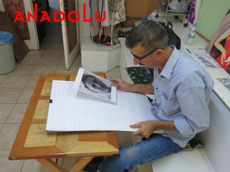 Kareleme Tekniği İle Karakalem Çalışması Eskişehir