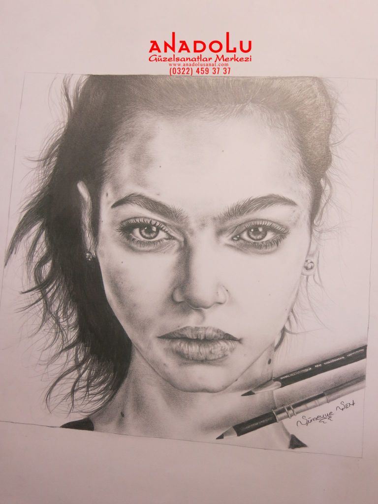 Karakalem Portre Çalışmaları Eskişehir