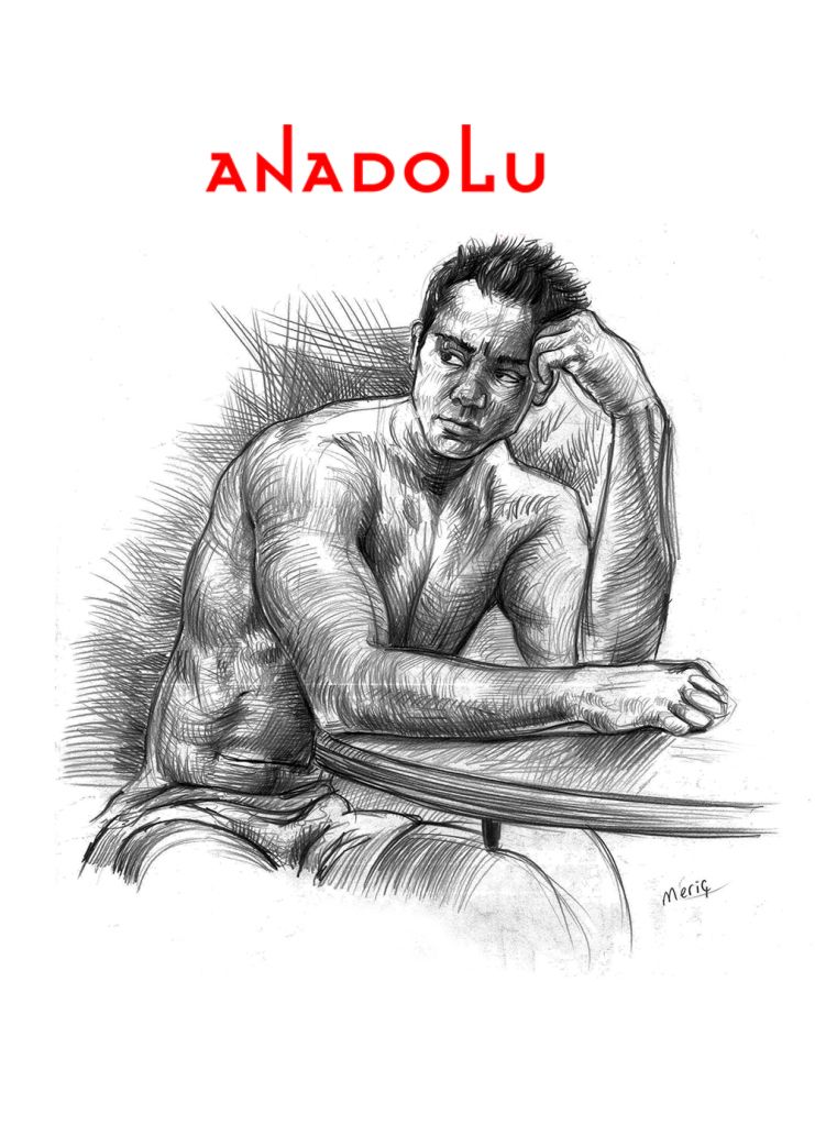 Karakalem Erkek Model Çalışması Eskişehir