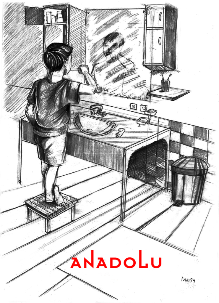 Karakalem Diş Fırçalayın Çocuk Çizimleri Eskişehir